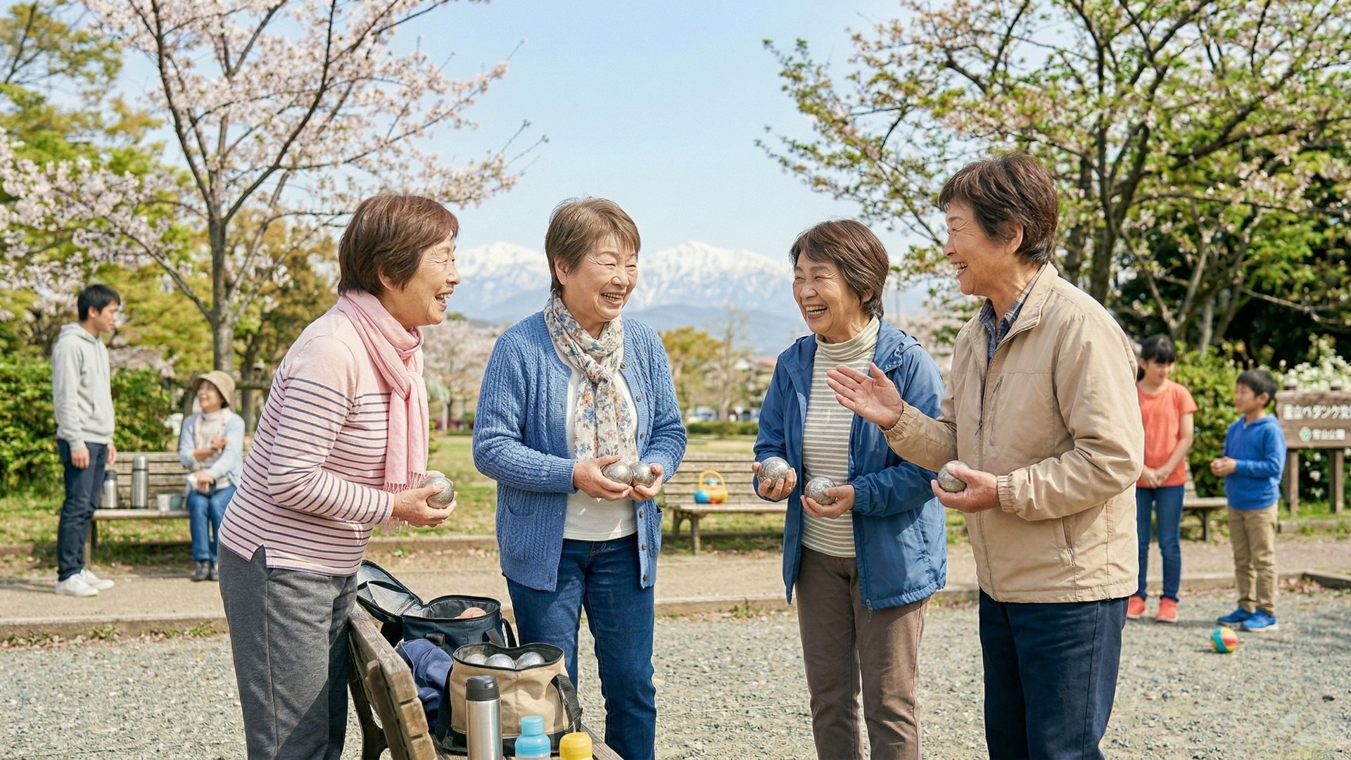 ペタンクの様子 5