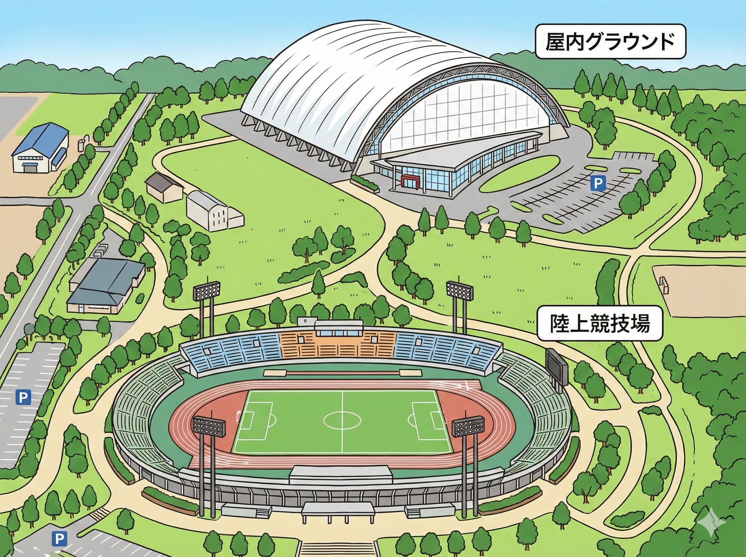 富山県総合運動公園 屋内グラウンド